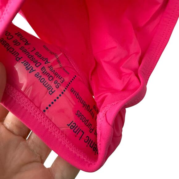 La Blanca Island Goddess Solid Pink Square Neck One Piece Swimsuit Size 2 - Picture 7 of 10